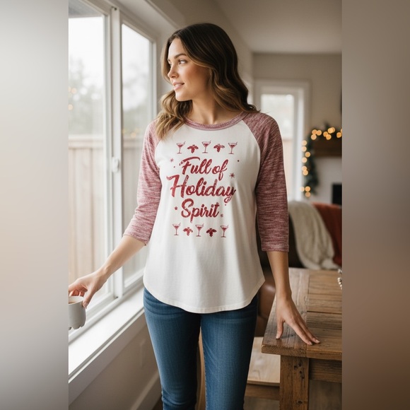 Joci & I Tops - New full of holiday spirt Christmas graphic top